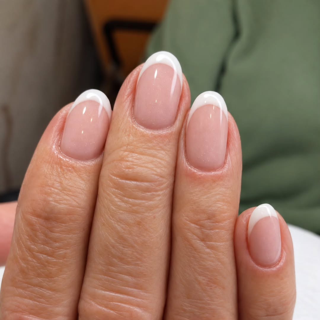 Frenchmanicure met witte tips